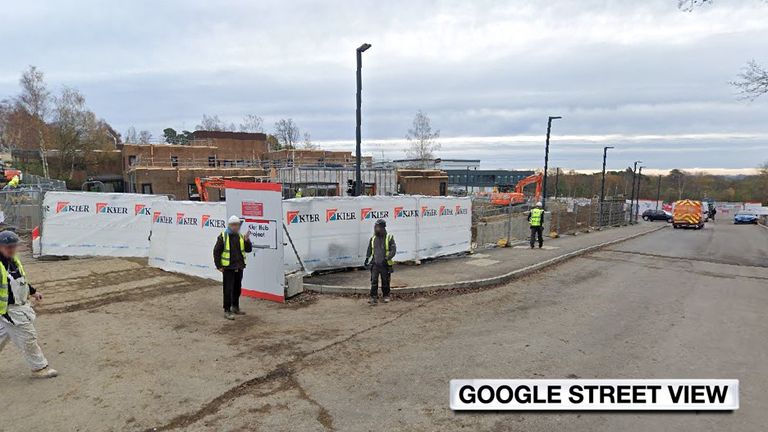 The new hospital at Heatherwood, seen late in 2020