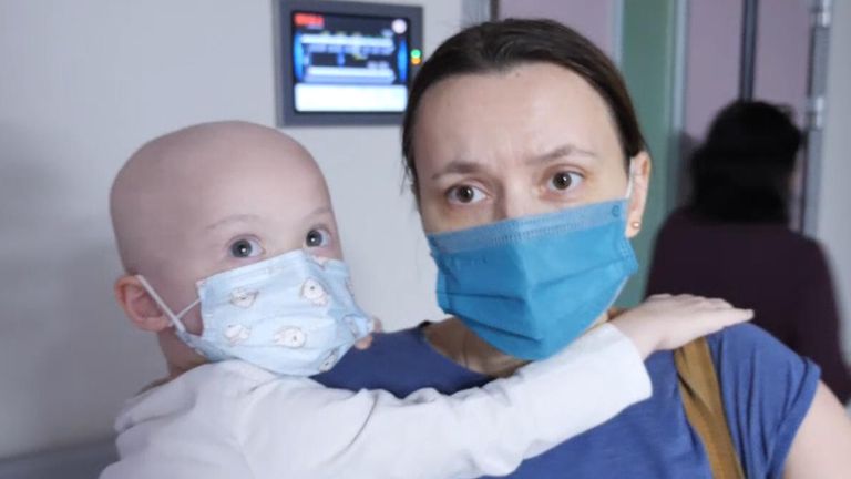 Four-year-old Nikita is too ill to try to leave Ukraine