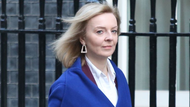 Foreign Secretary Liz Truss arrives in Downing Street, London for the government&#39;s weekly Cabinet meeting. Picture date: Tuesday March 15, 2022.