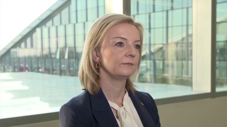 Foreign Secretary Liz Truss says she&#39;s discussing cutting off funding for &#39;Putin&#39;s war machine&#39; with G7 and EU leaders.