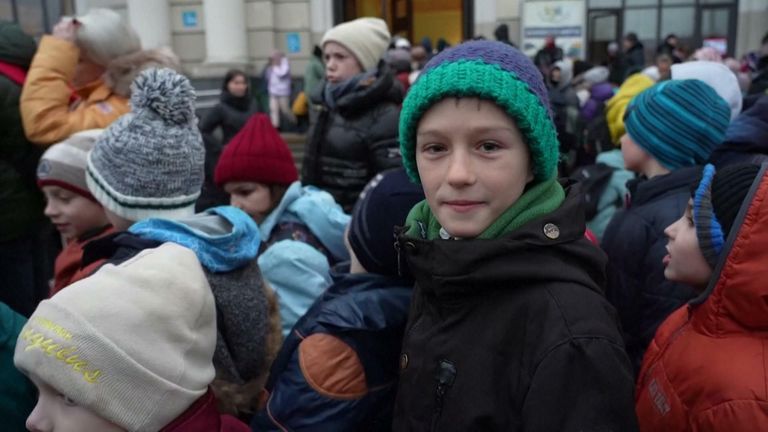 Orphans evacuated from Zaporizhzhya make their way to Poland
