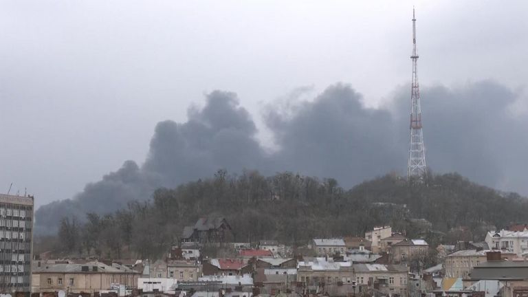 Explosions have been heard in Lviv