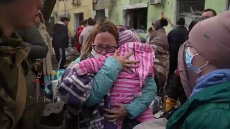 A number of civilians were killed and dozens injured after a Russian attack on a maternity hospital in Mariupol