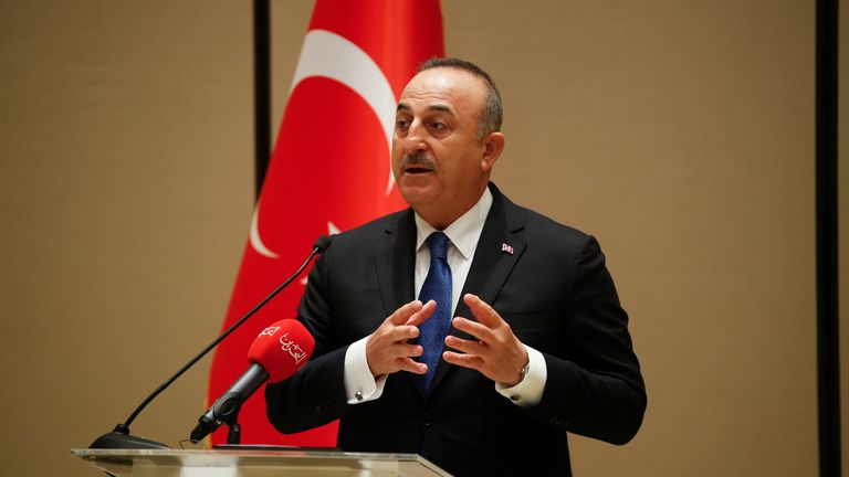 Turkish Foreign Minister Mevlut Cavusoglu