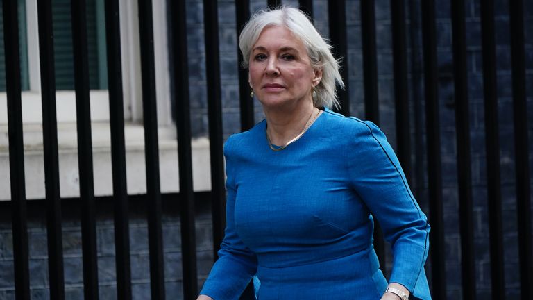 Culture Secretary Nadine Dorries arrives in Downing Street, London for a Cabinet meeting. Picture date: Wednesday March 23, 2022.
