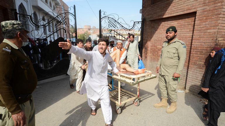 Pakistan: At least 56 killed in suicide attack at mosque in Peshawar |  World News | Sky News