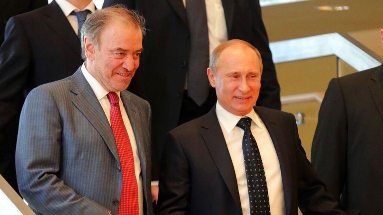 Vladimir Putin and Valery Gergiev, pictured here in 2013, are regarded as close friends