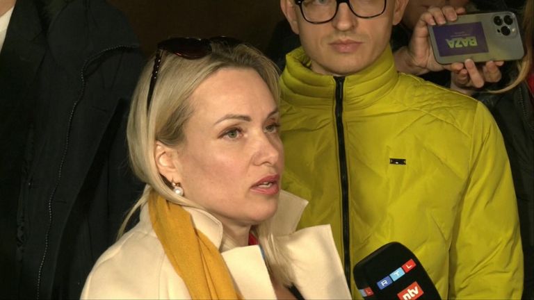 Ms Ovsyannikova appeared in court after she interrupted the broadcast.