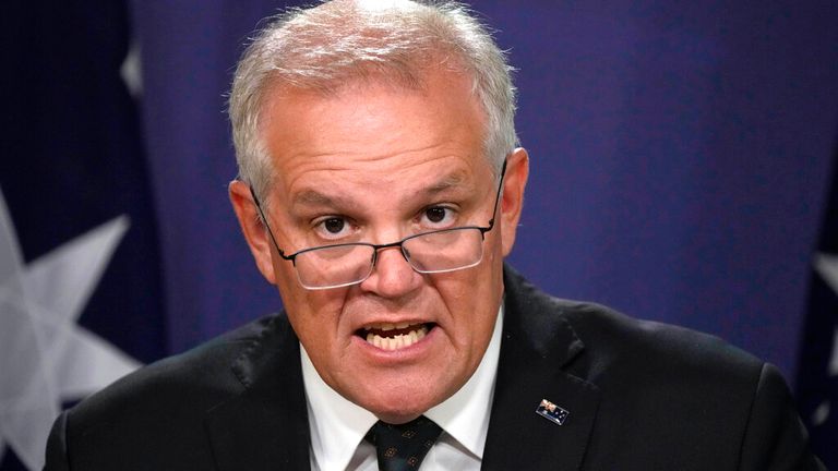 Scott Morrison has called on China to help bring about an end to the war 