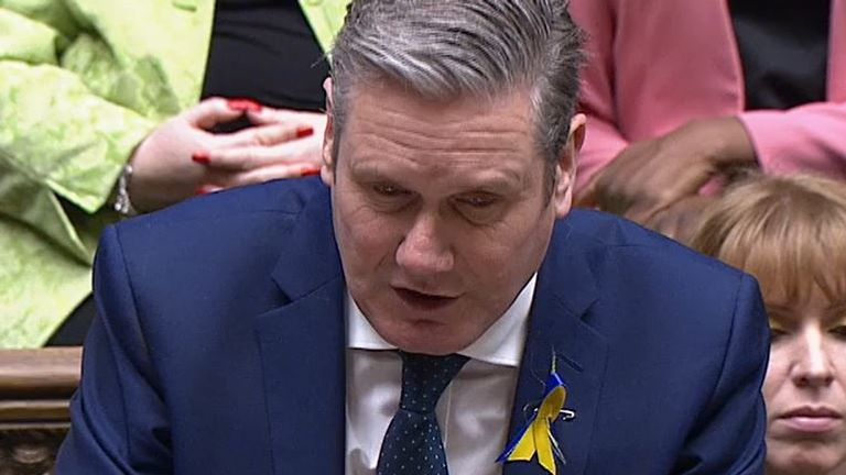 Sir Keir Starmer asks the prime minister why Roman Abramovich isn&#39;t being sanctioned