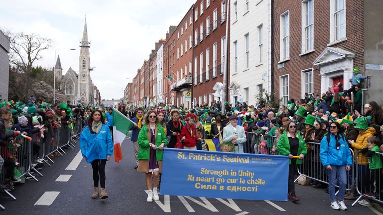 St Patrick&#39;s Day celebrations in Dublin 