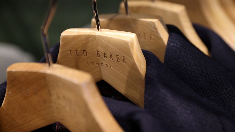 The Ted Baker logo is seen at their store at the Woodbury Common Premium Outlets in Central Valley, New York (file pic)