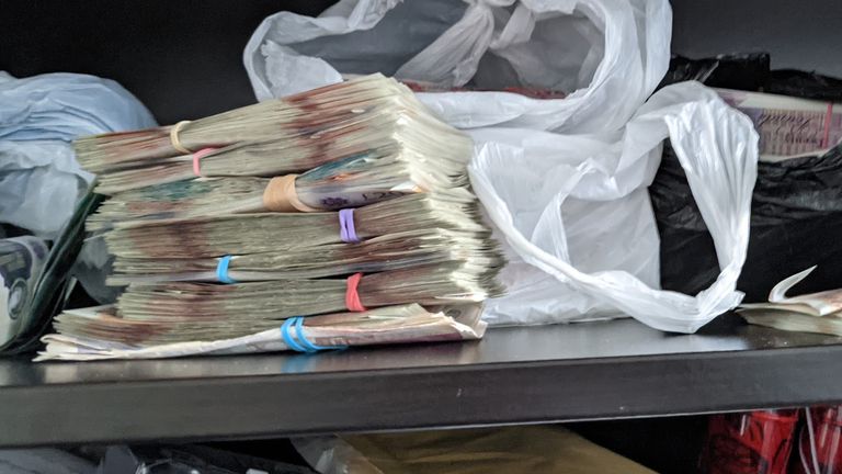 Cigarettes and cash were seized at a raid at a &#39;tab house&#39; in Newcastle