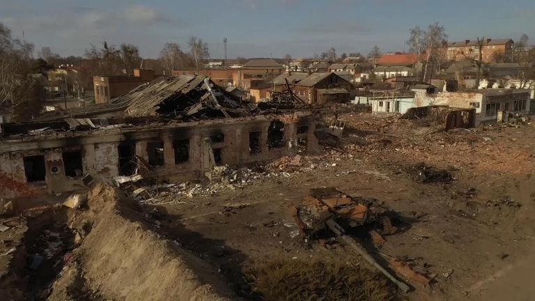 Ukrainian forces retook control of Trotsyanest, in the eastern region of Sumy, on Monday as another round of talks aimed at stopping the war is scheduled for Tuesday