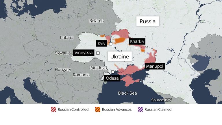Map of Ukraine with Vinnytsia annotation.