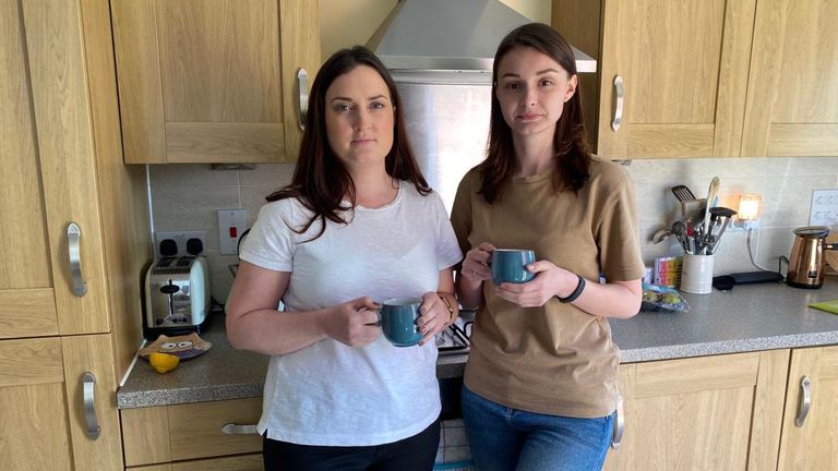 Sarah Hedley, left, has invited Ukrainian refugee Ilona Lemekha into her home 