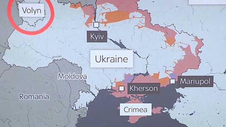 What parts of Ukraine have the Russian forces moved into?