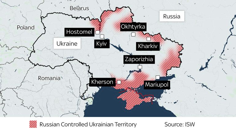 Where Russian forces have reached in Ukraine