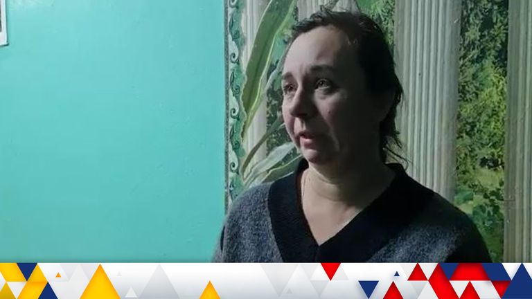 Woman's husband was killed in shelling in Mariupol