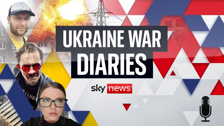 Sky News StoryCast follows the stories of three Ukrainians as they document their first-hand experiences of life on the ground in a country at war.

