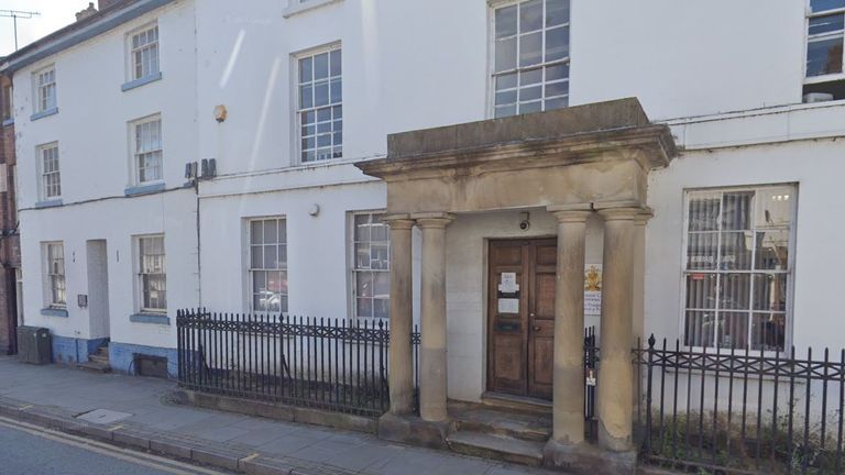 Kaylea Titford's parents appeared at Welshpool Magistrates' Court. Pic: Google Street View
