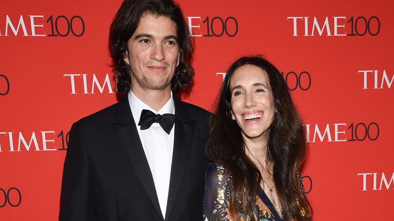 We Grow founders Adam and Rebekah Neumann attend the Time 100 Gala celebrating the 100 most influential people in the world at Frederick P. Rose Hall, Jazz at Lincoln Center on Tuesday, April 24, 2018, in New York. (Photo by Evan Agostini/Invision/AP)