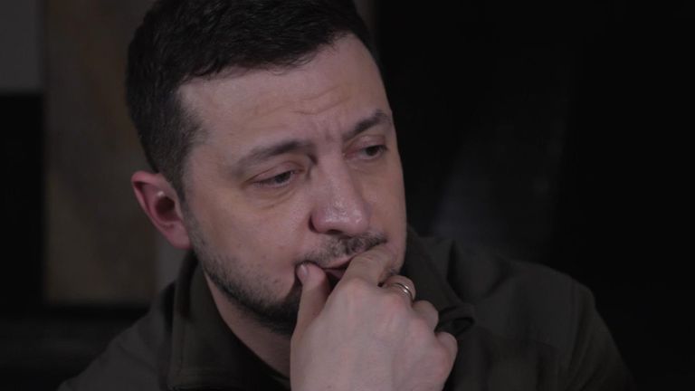 Millions could die if the world does not act now to stop the bombing of Ukraine, Zelenskyy tells Sky News