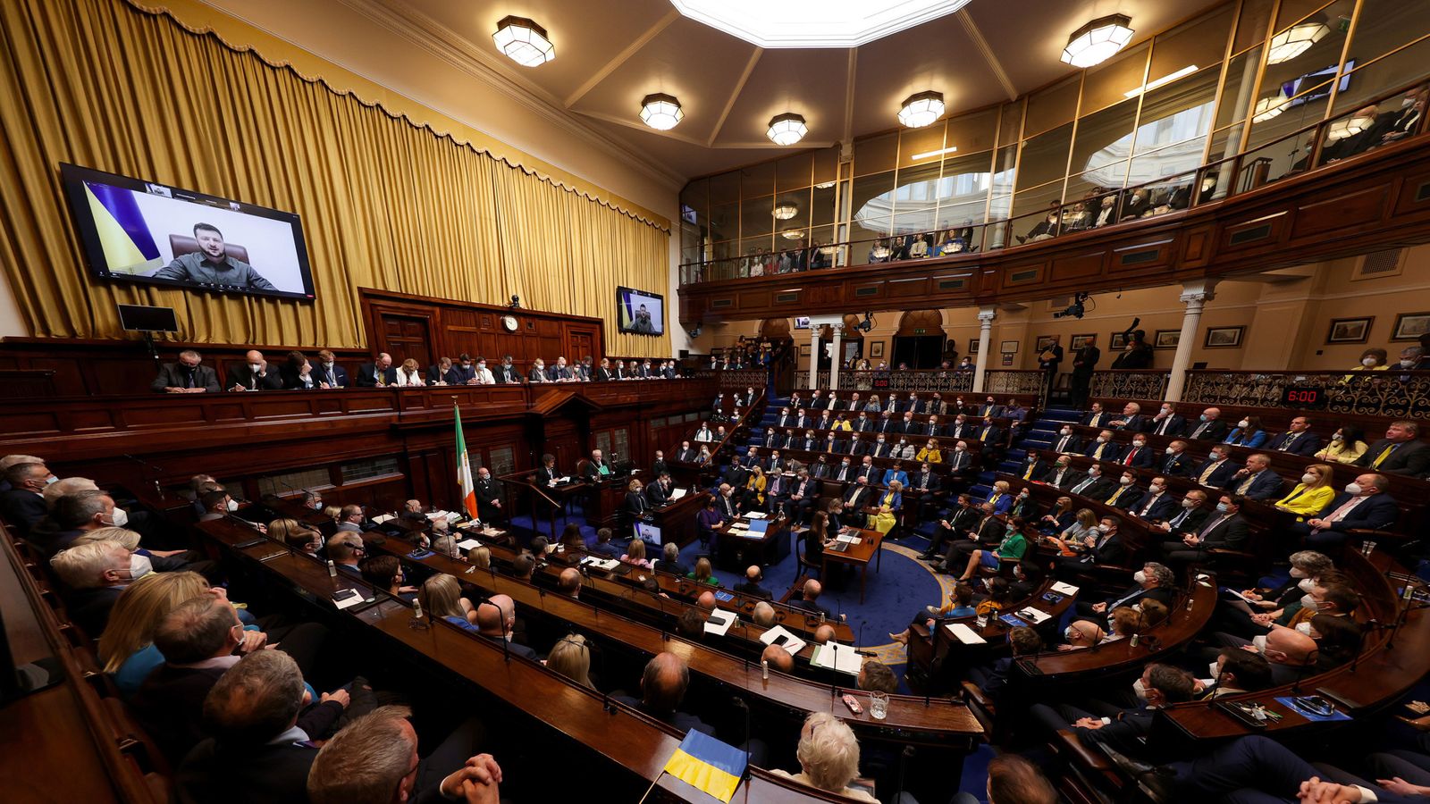 Ukraine War: Zelenskyy addresses Irish Parliament | News UK Video News ...