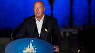 Walt Disney&#39;s chief executive, Bob Chapek faced backlash from staff over his response to the bill
