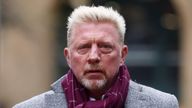 Former tennis player Boris Becker arrives at Southwark Crown Court for his bankruptcy offences trial in London, Britain, April 5, 2022. REUTERS/Tom Nicholson
