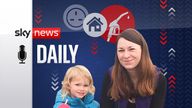 The Sky News Daily podcast speaks to under 30s, including Sophie Stone (pictured with her daughter), about their stuggles with the rising cost of living.