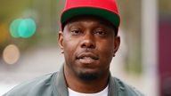 Grime artist Dizzee Rascal, real name Dylan Kwabena Mills, arrives at Croydon Magistrates&#39; Court, south London, where he is due to be sentenced for assaulting his ex-girlfriend Cassandra Jones in Streatham, south London, on June 8 2021. Picture date: Friday April 8, 2022.
