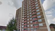 A fire broke out at this tower block in Luton on Thursday morning Pic: Google Maps 