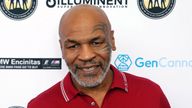 FILE - In this Aug. 2, 2019 photo, Mike Tyson attends a celebrity golf tournament in Dana Point, Calif. Authorities are investigating after cellphone video appears to show Mike Tyson hitting another passenger on a plane at San Francisco International Airport. (Photo by Willy Sanjuan/Invision/AP, File)                                    