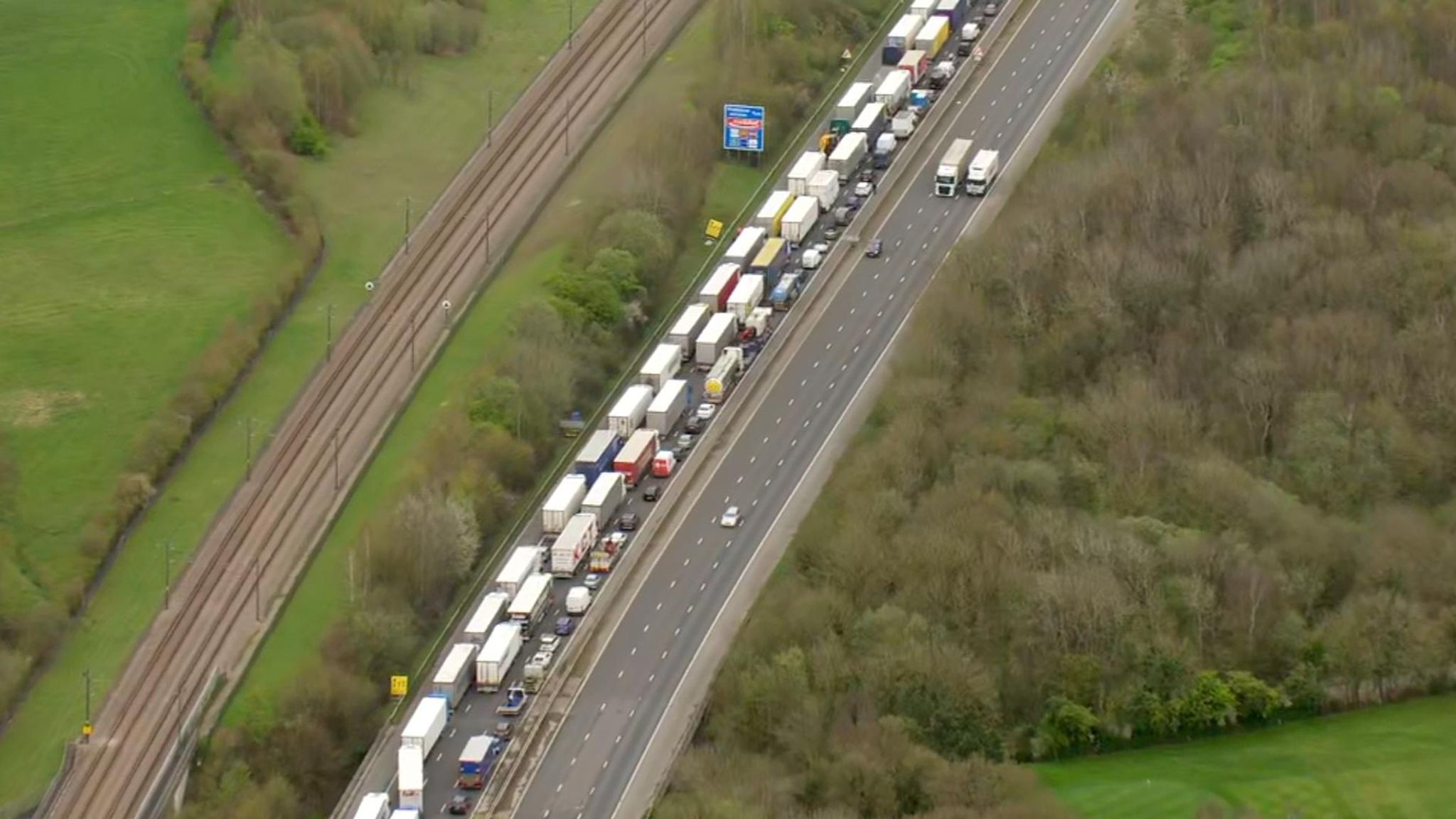 Dover Traffic chaos continues as lorry drivers stuck in a queue of