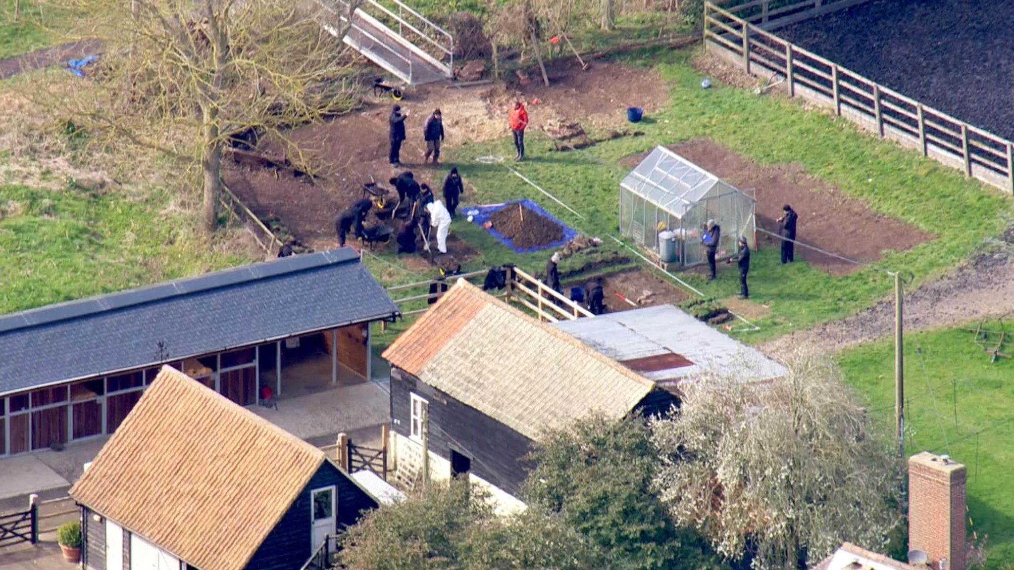Muriel McKay Digging begins at farm in case of woman who was murdered