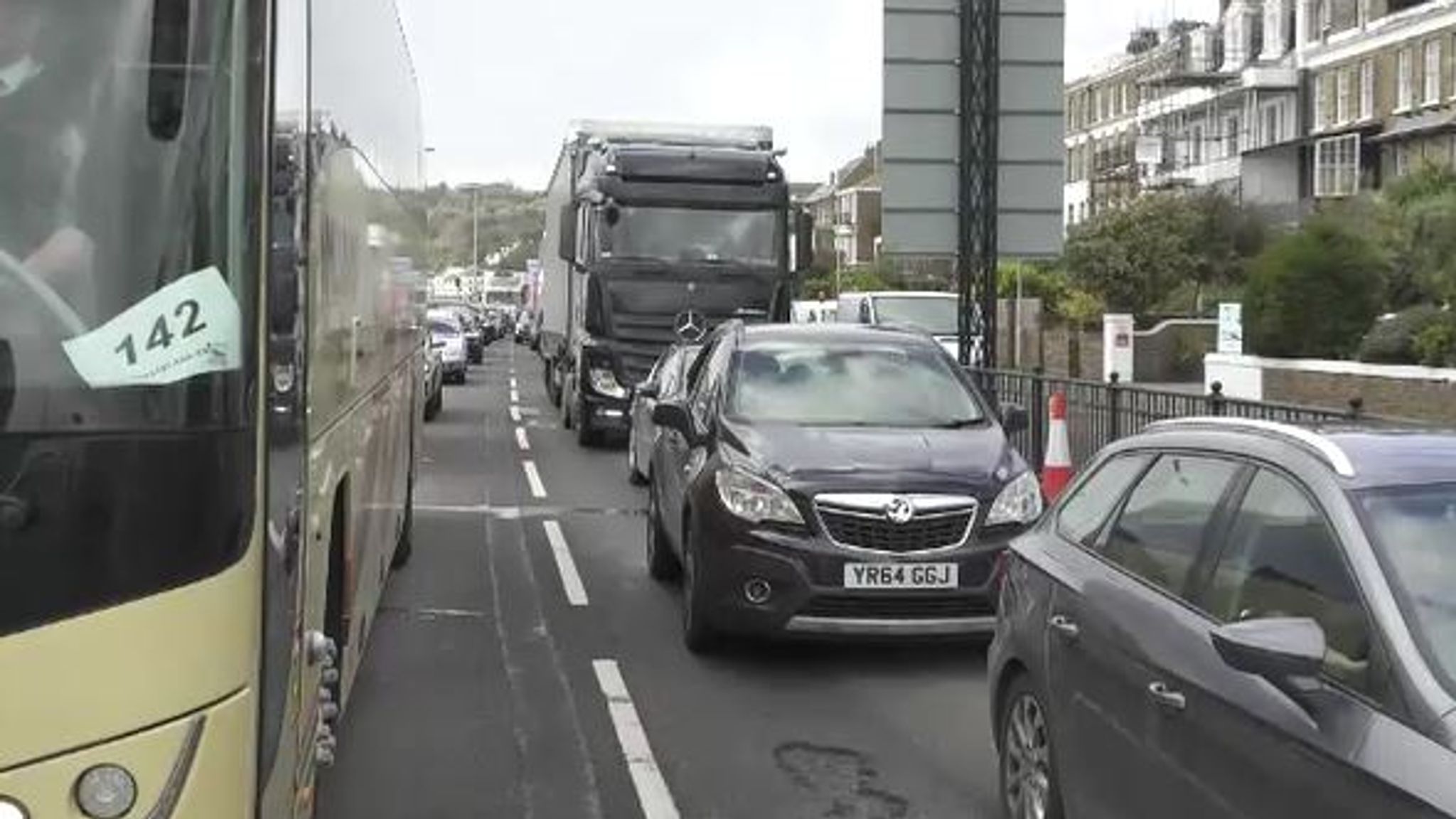 Dover Long queues as ferry services to Calais and Dunkirk disrupted by