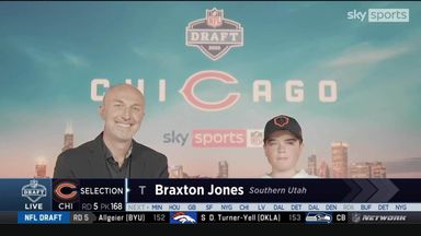 12 year old fan announces Bears Draft pick, live from Sky Studios!