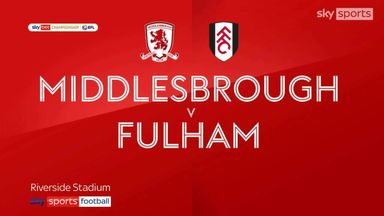 Middlesbrough 0-1 Fulham