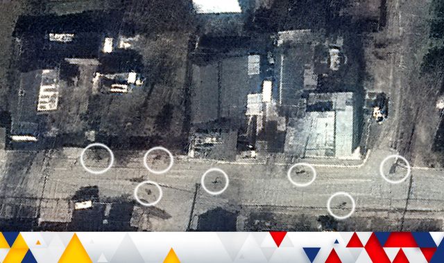 Ukraine War Satellite Imagery Shows Bodies In Bucha Lay In The Street