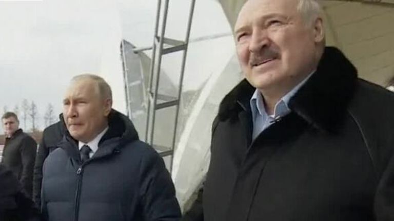 Russian President Vladimir Putin and Belarusian President Alexander Lukashenko met and visited the Vostochny cosmodrome in the far east of Russia.