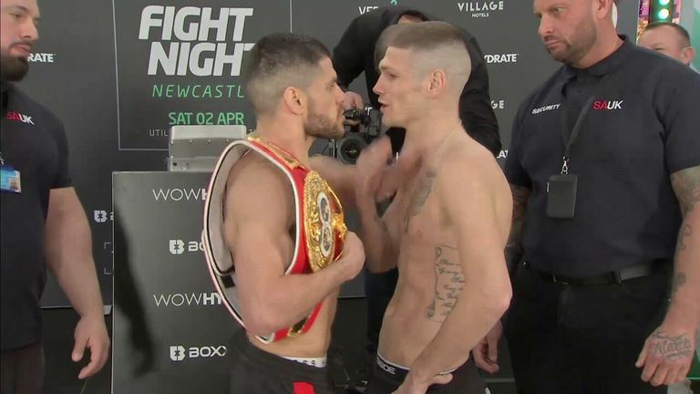 Florian Marku pushes Chris Jenkins during face-off! | Video | Watch TV Show  | Sky Sports