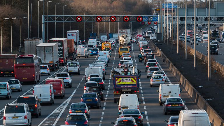 UK motorists have been told to expect travel disruption as millions of drivers hit the road. File pic