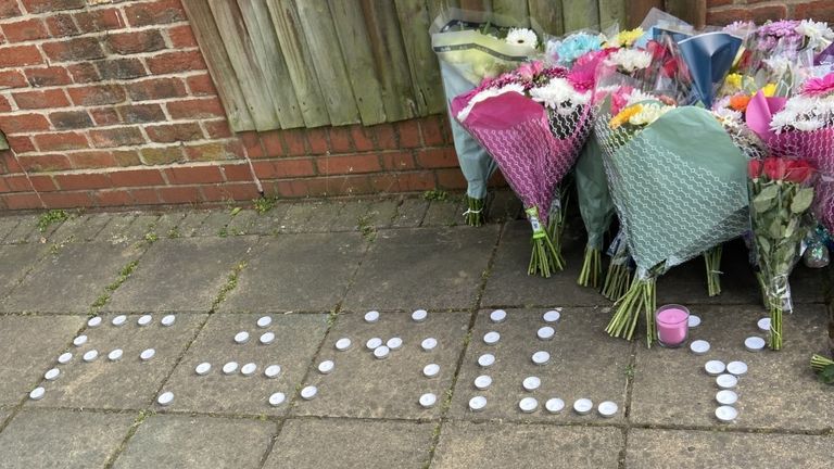 Neighbours, friends and family left tributes to the people killed
