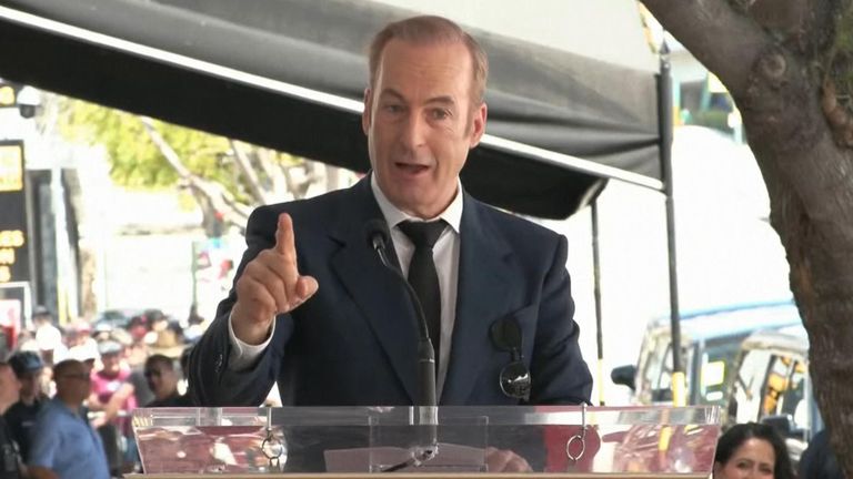 Bob Odenkirk receives star on Hollywood Walk of Fame