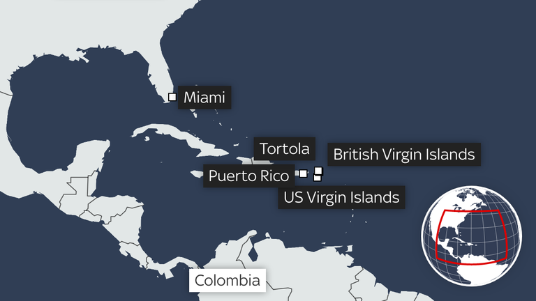 The DEA informant proposed shipping the drugs from Colombia via Tortola to Puerto Rico and on to Miami and New York 