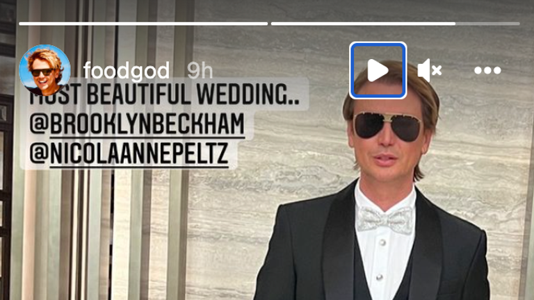 Kim Kardashian&#39;s friend Jonathan Cheban, also known as Foodgod, posted a picture of his tuxedo. Pic: @foodgod.
