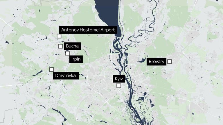 Bucha is a city near Kyiv, where Russia has scaled back military operations