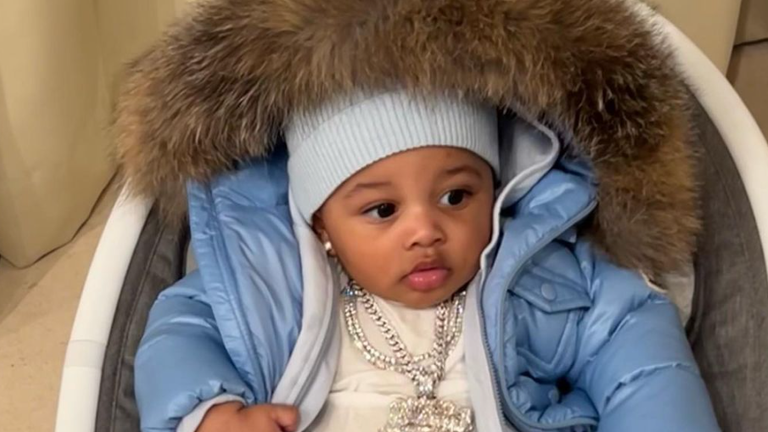 Cardi B has shared the first picture of her son&#39;s face. 