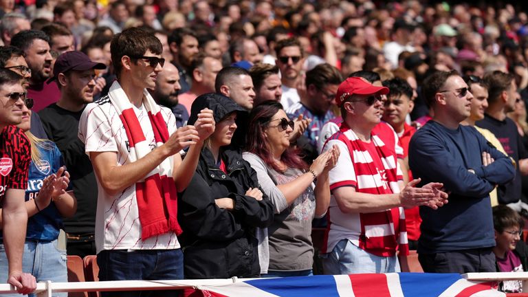 Fans of both sides applauded returning Cristiano Ronaldo